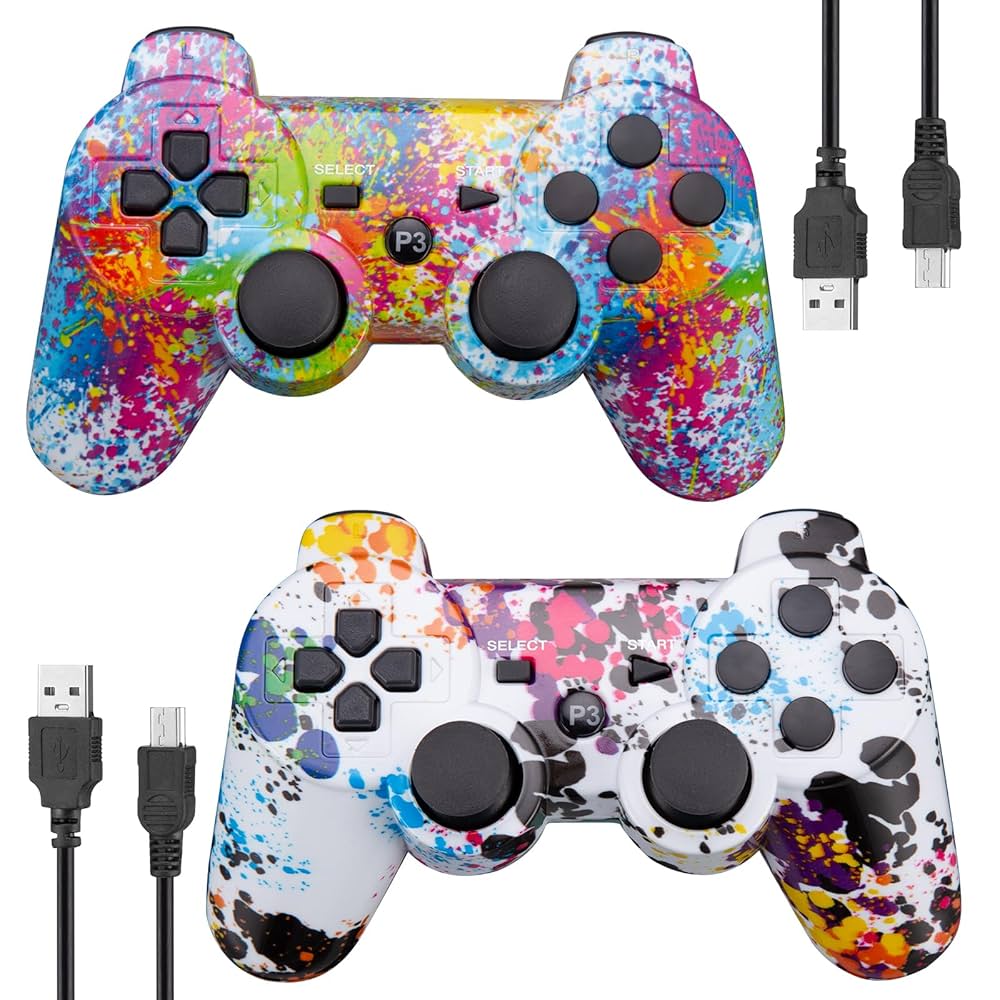 PlayStation3 - SONY PlayStation3 本体＆ソフト2本＆コントローラー2個付き PS-3 Controller 2 Pack Wireless Double Shock High